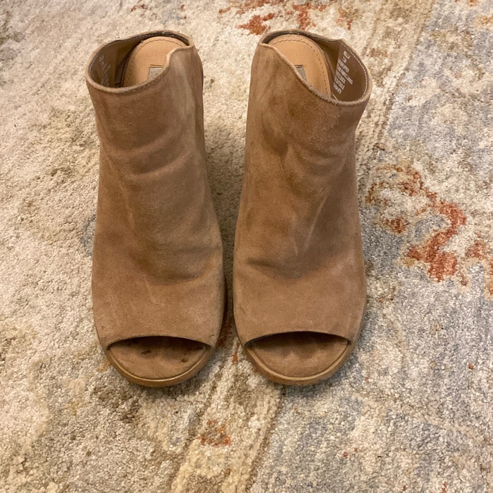 Steve Madden Nolla Open Toe Suede Bootie